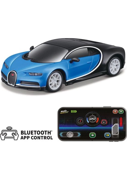 1:41 App Control Kumandalı Metal Araba Bugatti Chiron 20 Yeni