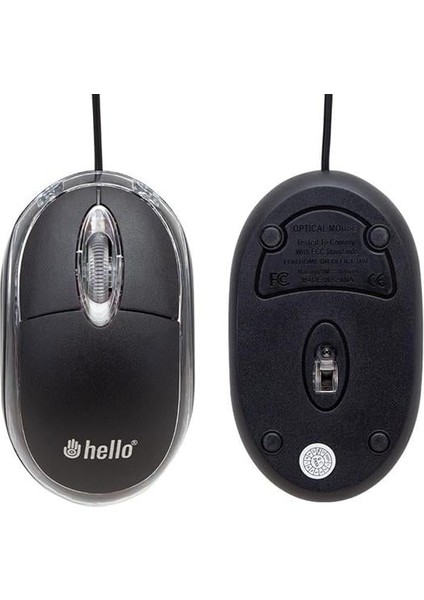 Fırsat Byr HL-18736 Optik Işıklı 800 Dpi Kablolu Mouse Yeni