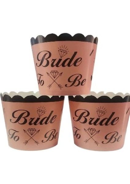 12Lİ Bekarlığa Veda Partisi Cupcake Brıde To Be Kek Kalıbı Parti Seti Süsü