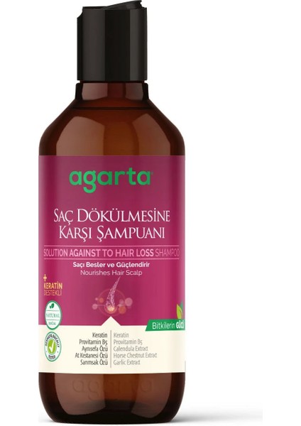 Agarta Saç Dökülmesini Engelleyici Şampuan 400 ml