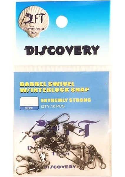 Discovery Klipsli Siyah Fırdöndü No:09 10ADET
