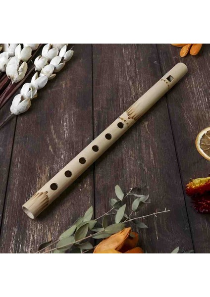 Doğal Bambu Kaval Ahşap El Yapımı Nostaljik Müzik Aleti Dekoratif Flüt Hediyelik Enstrüman modelleri