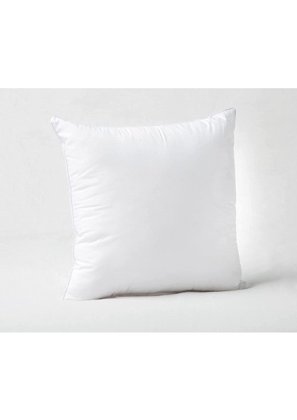 Beyaz Tela Kırlent Iç Yastık 40X40 Cm, Antibakteriyel, Silikon Dolgulu, Yumuşak ve Rahat