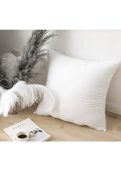 Beyaz Tela Kırlent Iç Yastık 40X40 Cm, Antibakteriyel, Silikon Dolgulu, Yumuşak ve Rahat fiyatları