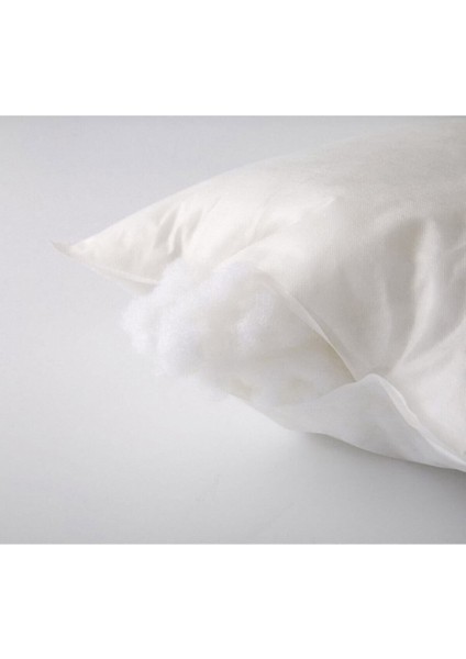 Beyaz Tela Kırlent Iç Yastık 40X40 Cm, Antibakteriyel, Silikon Dolgulu, Yumuşak ve Rahat fırsatları