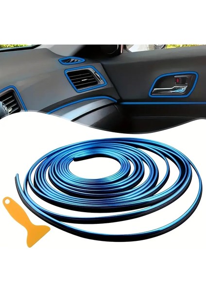 5m Araba Iç Mekan Dekoratif Trim Şeridi Trim Şeridi (Elektrokaplama) Esnek Araba Conta Trimi