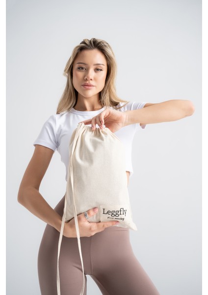 Kadın Sporcu Tayt Koyu Vizon Renkli, Yüksek Bel Toparlayıcı Dar Paça Slim Fit indirimleri