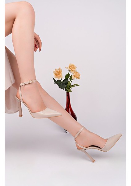 Bordo Rugan Kadın Günlük Şık Topuklu Ayakkabı modelleri