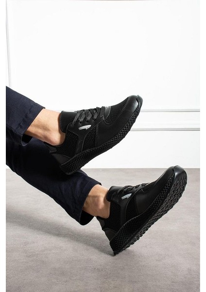 Siyah - Erkek Sneaker Fileli Günlük Rahat Ayakkabı fiyatları