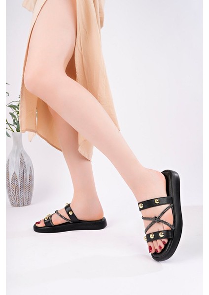 Siyah Kadın Günlük Şık Terlik fiyatları