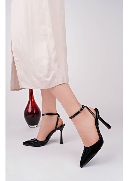 Bordo Rugan Kadın Günlük Şık Topuklu Ayakkabı modelleri