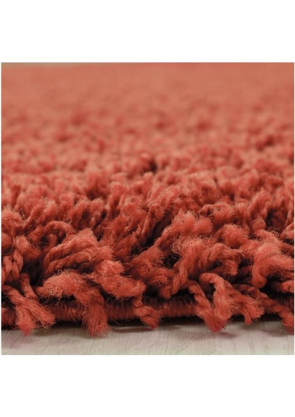 Yüksek Tüylü 30 mm Hav Yüksekliğinde Düz Turuncu Renkli Shaggy Halı fiyatları