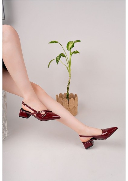 Bej Rugan Kadın Kare Sivri Burunlu Topuklu Ayakkabı fiyatları
