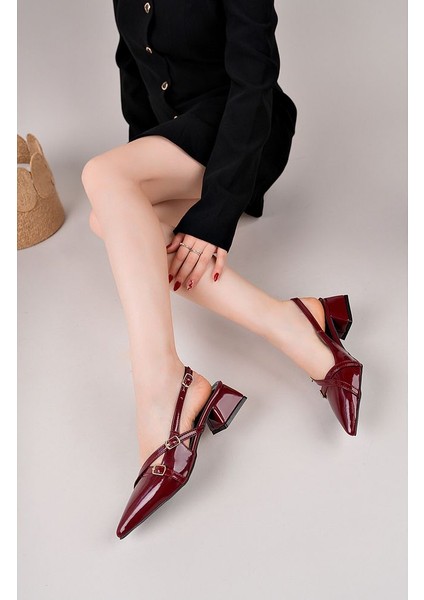 Bej Rugan Kadın Kare Sivri Burunlu Topuklu Ayakkabı modelleri