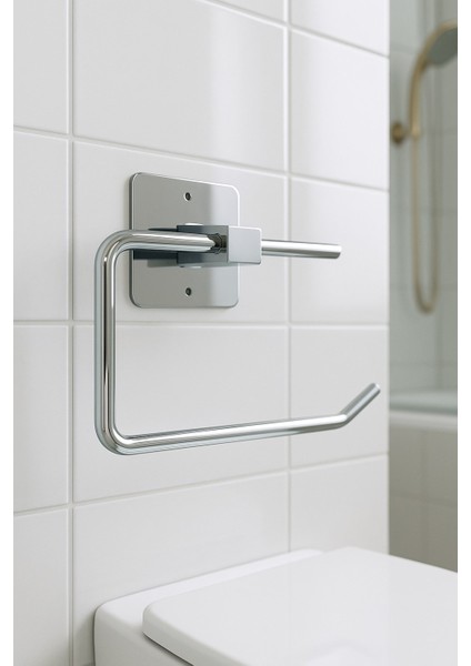 Yapışkanlı Krom Wc Kağıtlık / Tuvalet Kağıtlık – Deliksiz Montaj, Ergonomik Tasarım modelleri