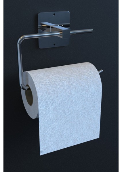 Yapışkanlı Krom Wc Kağıtlık / Tuvalet Kağıtlık – Deliksiz Montaj, Ergonomik Tasarım indirimleri