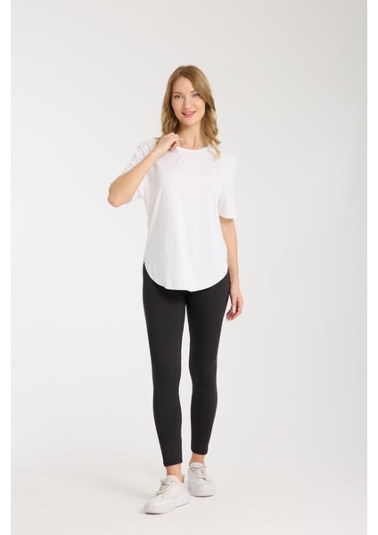 %100 Pamuk Kadın T-Shirt - Basic, Yırtmaç Detaylı Günlük ve Spor Kombinleri indirimleri