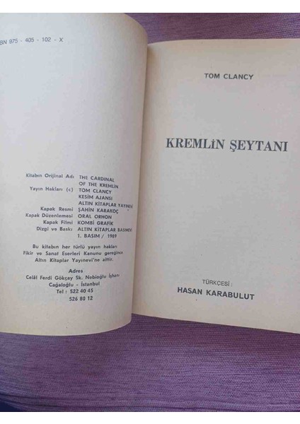Kremlin Şeytanı Tom Clancy