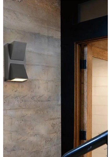 LED Dış Mekan Duvar Lambası Günışığı Çift Yönlü Dekoratif Bahçe Duvar Aydınlatması 7 W Rodos Aplik