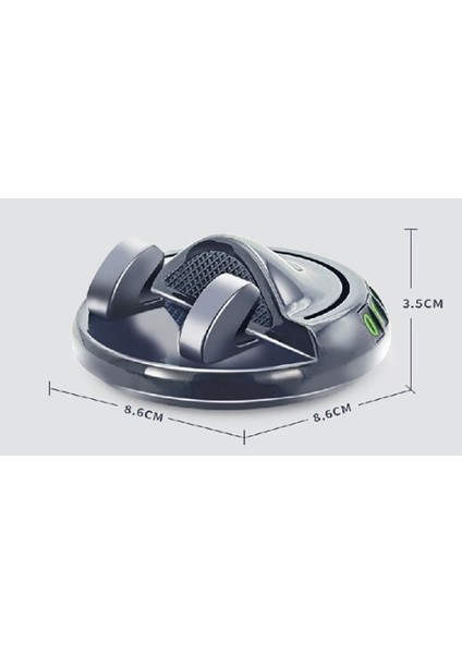 360° Dönebilen Yapışkanlı Numaratörlü Araç Telefon Tutucu