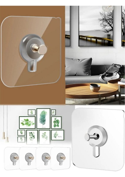 Pantolon 10 Adet Duvar Delmeden Zarar Vermeden Yapışkanlı Askılık Çivi Şeffaf Güçlü Iz Bırakmaz Tab modelleri