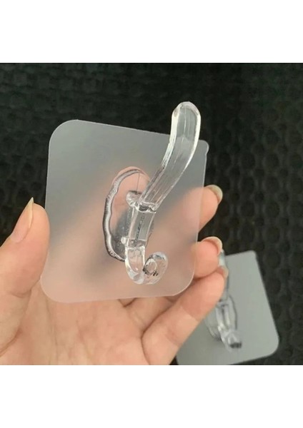 Turuncu 1'li Kendinden Yapışkanlı Güçlü Slikon Yapışkanlı Şeffaf Askılık Kapı Arkası Mutfak Duvar B fiyatları