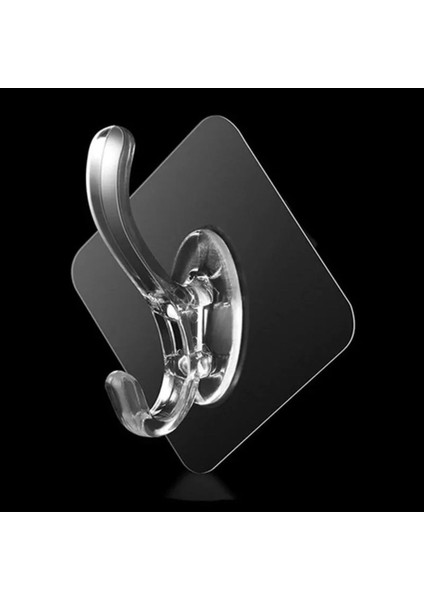 Turuncu 1'li Kendinden Yapışkanlı Güçlü Slikon Yapışkanlı Şeffaf Askılık Kapı Arkası Mutfak Duvar B modelleri