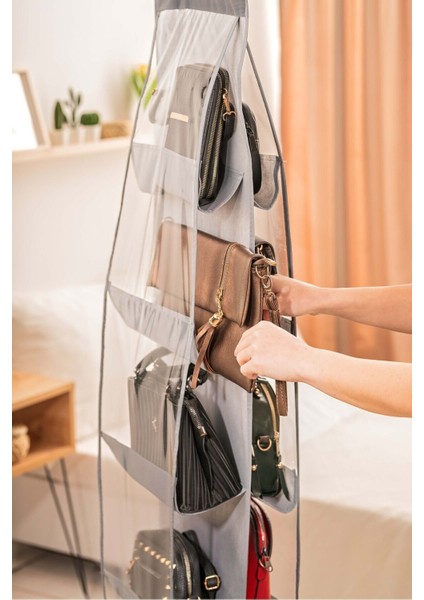 Gri 10 Cepli Dolap Içi Çanta ve Ayakkabı Düzenleyici Antrasit Type 0 Kumaş 1 Parça 50% Polivinil Kl modelleri