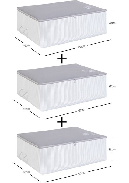 100% Polipropilen 3 Adet Büyük Boy Gri Baza Altı Yastık Yorgan Kazak Hurcu 62X46X22 Yetkili Temsilc fiyatları