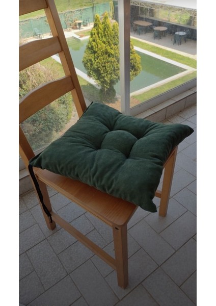 Haki 4'lü Pofuduk Kare Sandalye Minderi 40×40, Şık ve Rahat Oturma Deneyimi Sağlar. fiyatları