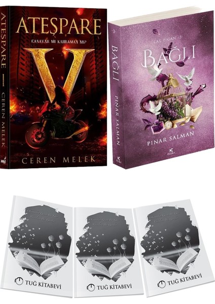 Lal Figan 3 Bağlı ve Ateşpare 1 Canavar Mı Kahraman Mı? Ceren Melek 2li Set + Hediyeli
