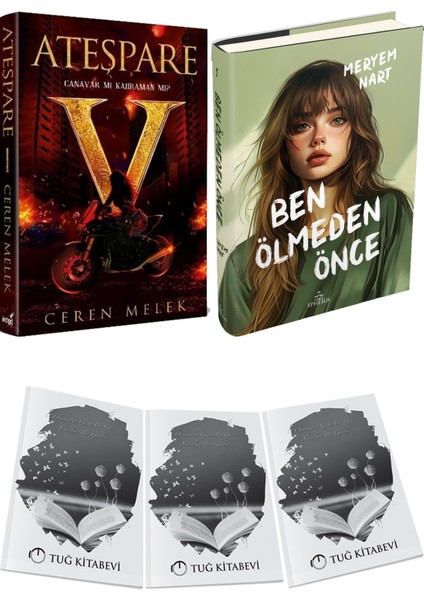 Ben Ölmeden Önce Ciltli ve Ateşpare 1 Canavar Mı Kahraman Mı? Ciltli Ceren Melek 2li Set + Hediyeli