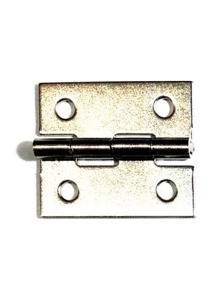 Tavla Menteşesi 3cm, No:1/4 - Nikel, 120 Adet