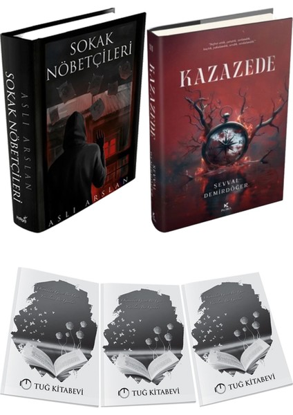 Kazazede 3 Ciltli ve Sokak Nöbetçileri 1 Ciltli Aslı Arslan 2li Set + Hediyeli