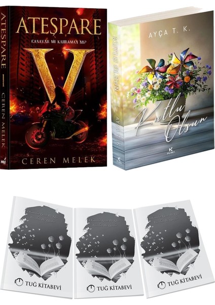 Kutlu Olsun 3 ve Ateşpare 1 Canavar Mı Kahraman Mı? Ceren Melek 2li Set + Hediyeli