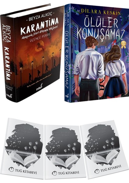 Ölüler Konuşamaz Yeni Ciltli ve Karantina 3 Ciltli Beyza Alkoç 2li Set + Hediyeli
