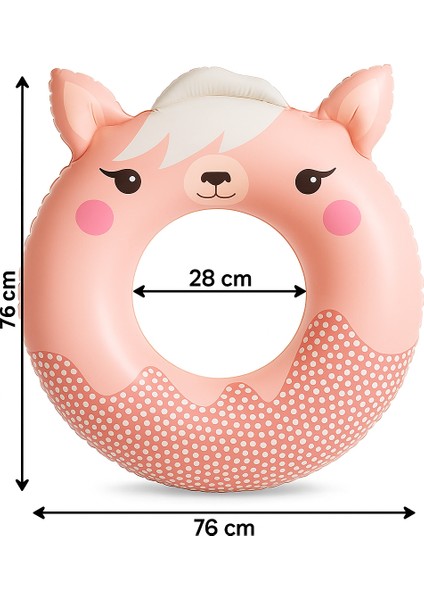 76 cm Hayvan Figürlü Şişme Yüzme Simidi – Cute Tube Animals Serisi –40 kg Kapasiteli fiyatları