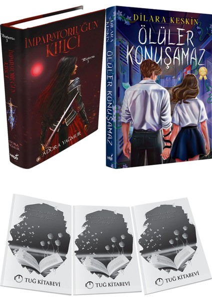 Ölüler Konuşamaz Yeni Ciltli ve Imparatorluğun Kılıcı Ciltli Adora Yağmur 2li Set + Hediyeli