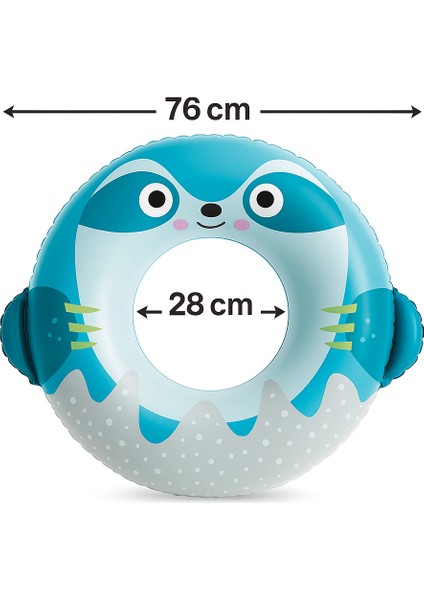 76 cm Hayvan Figürlü Şişme Yüzme Simidi – Cute Tube Animals Serisi –40 kg Kapasiteli fiyatları
