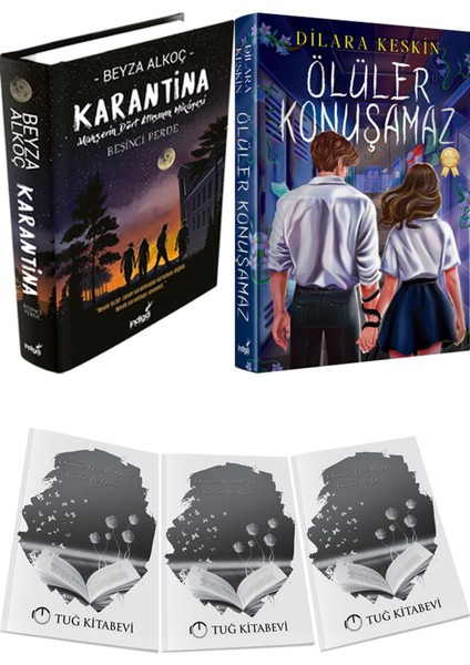 Ölüler Konuşamaz Yeni Ciltli ve Karantina 5 Ciltli Beyza Alkoç 2li Set + Hediyeli