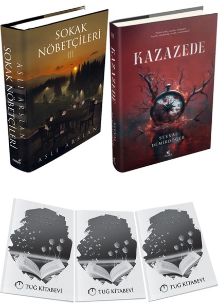 Kazazede 3 Ciltli ve Sokak Nöbetçileri 3 Ciltli Aslı Arslan 2li Set + Hediyeli