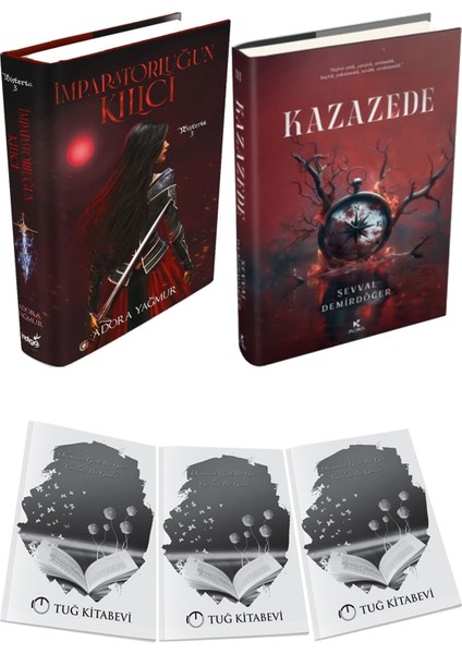 Kazazede 3 Ciltli ve Imparatorluğun Kılıcı Ciltli Adora Yağmur 2li Set + Hediyeli