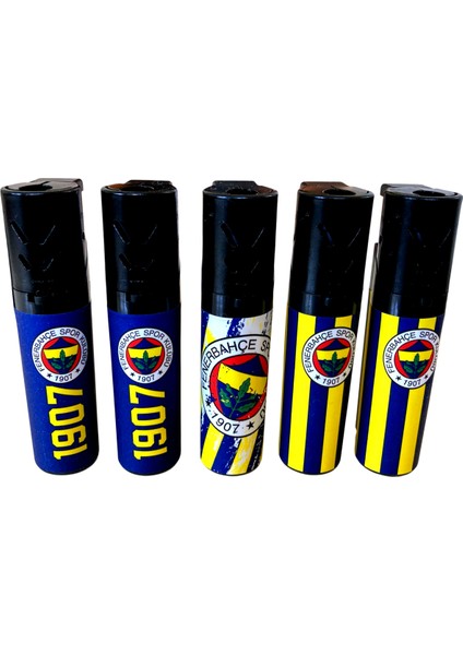 Lisanslı Fenerbahçe Turbo Jet Çakmak 5 Adet Doldurulabilir