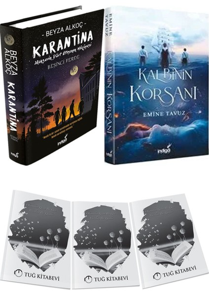 Kalbinin Korsanı Ciltli ve Karantina 5 Ciltli Beyza Alkoç 2li Set + Hediyeli