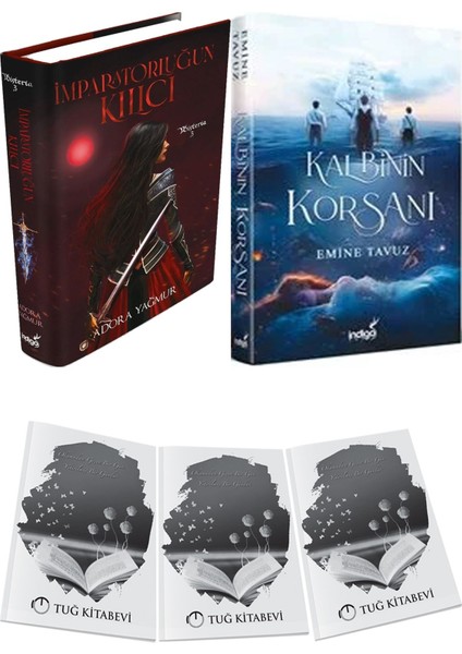 Kalbinin Korsanı Ciltli ve Imparatorluğun Kılıcı Ciltli Adora Yağmur 2li Set + Hediyeli