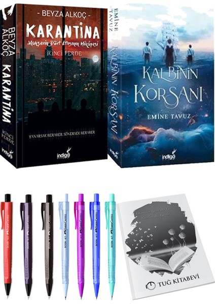 Kalbinin Korsanı ve Karantina 2 Beyza Alkoç 2li Set + Hediyeli