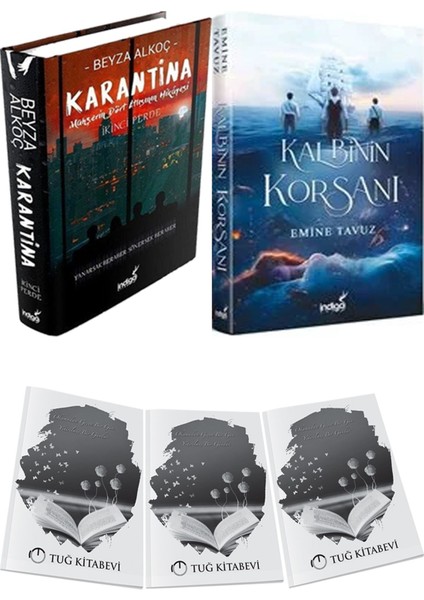 Kalbinin Korsanı Ciltli ve Karantina 2 Ciltli Beyza Alkoç 2li Set + Hediyeli