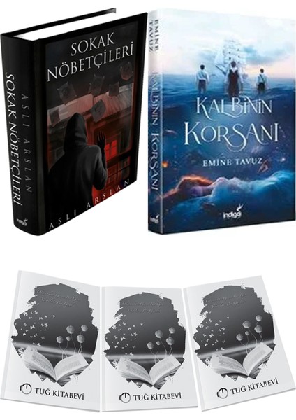 Kalbinin Korsanı Ciltli ve Sokak Nöbetçileri 1 Ciltli Aslı Arslan 2li Set + Hediyeli