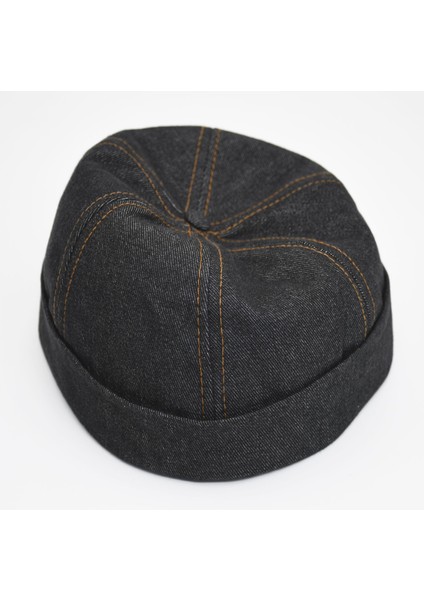 Kadın Kot Şapka Denim Sipersiz Cap Siyah
