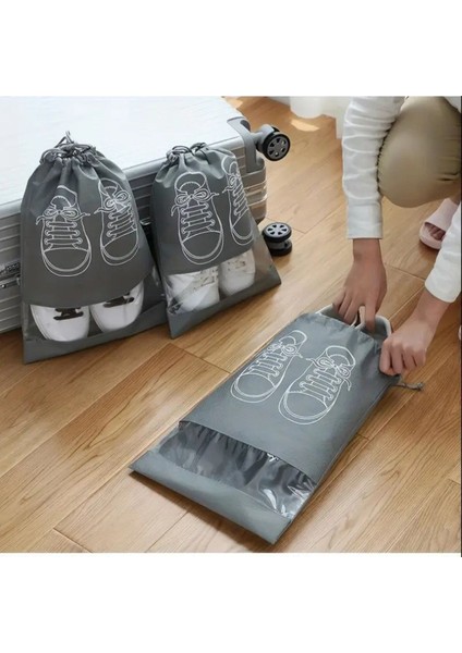 Home Şeffaf Bölmeli Ayakkabı Poşeti, 2 Adet
